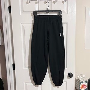playboy black sweat pants